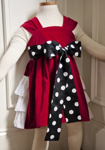 Santa Baby Bustle Dress<br>Pair it with our Ruffle Pant & Lace Top!<br>12 Months to 12 Years