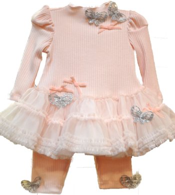 Baby Biscotti Dresses on Baby Biscotti Fall 2011 Pink Butterfly Dress   Legging Set 3 Month To