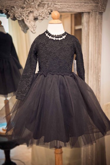 Oh So Audrey Lace Dress in Black<BR>Now in Stock