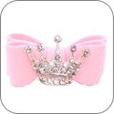 Susan Lanci Pink Tiara Bow - Dog Bows