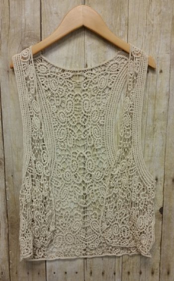 MLK Girls Crochet Vest<BR>Now in Stock