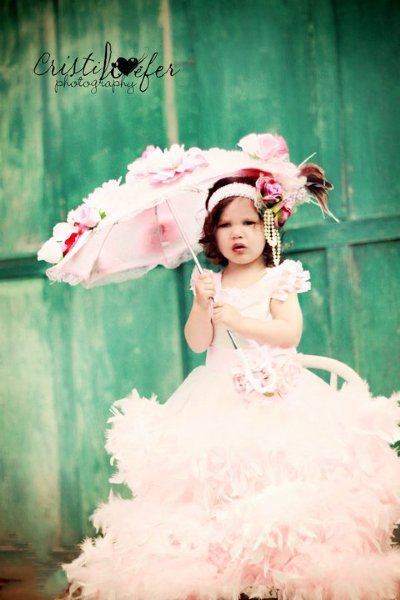 Couture Once Upon A Time Dream Gown <br>Matching Umbrella & Headband Available Too!