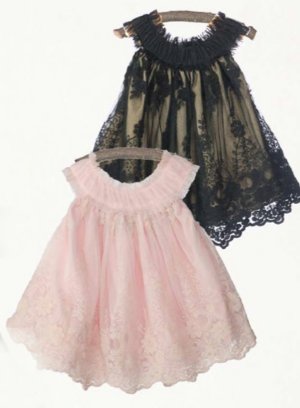 Stunning Black Infant Dress & Bloomer Set<br>Matching Shrug Also Available!