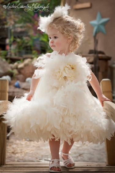 Couture Fabulous in Feathers Gown<br>12 Months to 5 Years