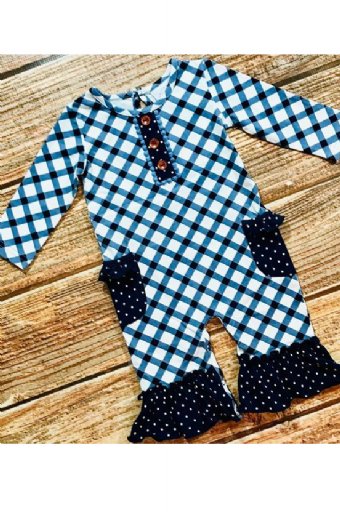 Swoon Baby Nantucket Romper In Stock<br>6 months ONLY