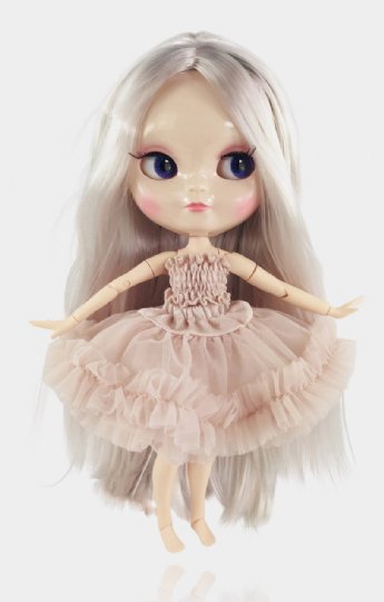 Blythe Doll Ballet White Hair