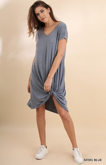 Women's Comfy Knot Dress<BR>Now in Stock