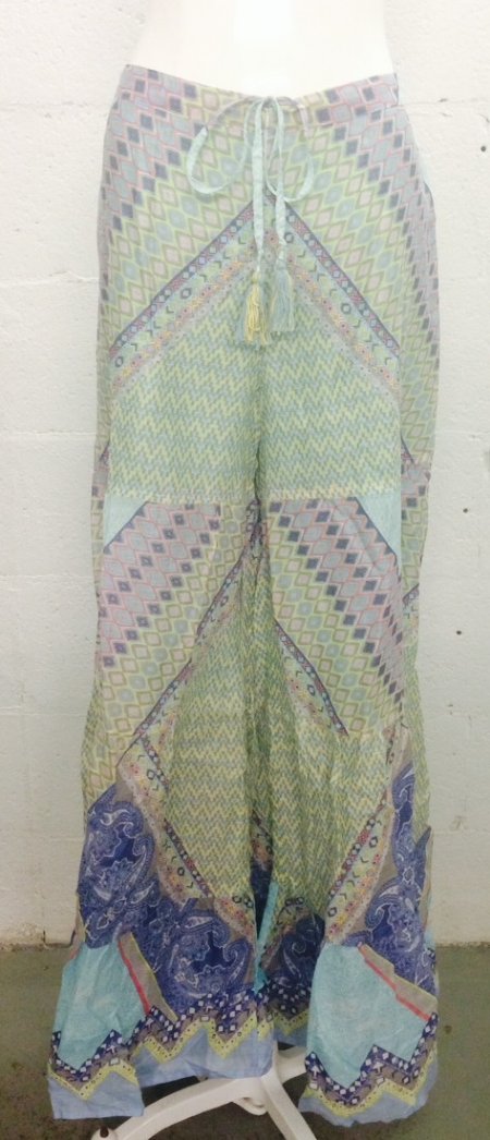 Women's MultiPrint Tiered Palazzo Pants<BR>Now in Stock