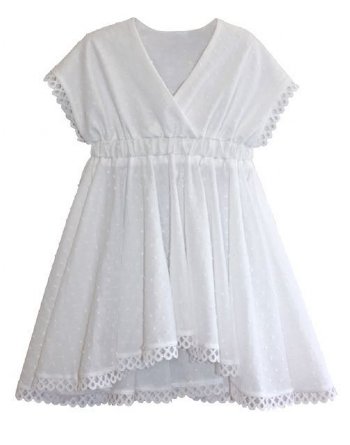 White Swiss Dot Cover Up Dress<BR>Now in Stock