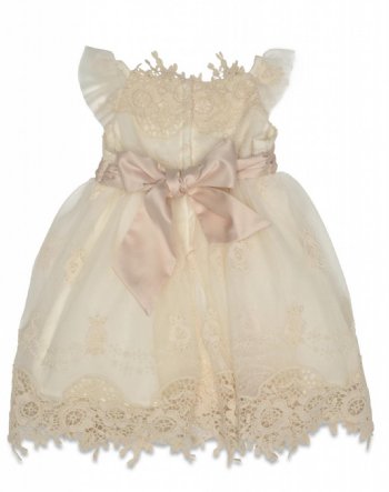 Biscotti Ivory Elegance Empire Waist Dress<BR>4T to 10 Years<BR>Now in Stock