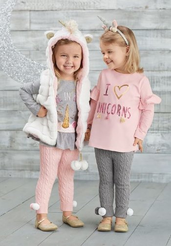 Unicorn Hooded Vest<BR>2T/3T ONLY
