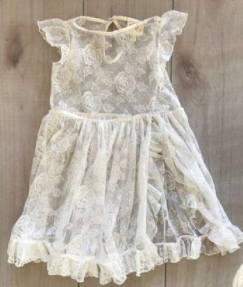 Magpie & Mabel Ivory Lacey Dress<BR>2 to 12 Years<BR>Now in Stock