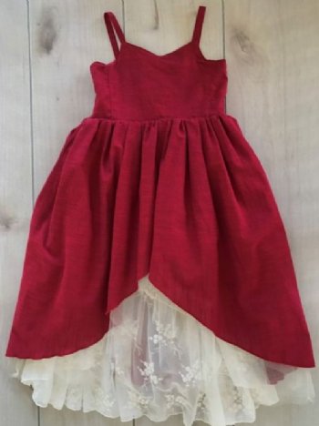 Magpie & Mabel Pomegranate Gabrielle Dress<BR>12 Years ONLY