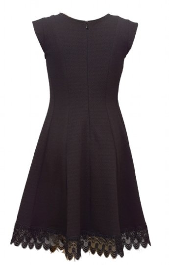 Tween Black Lace Hem Fit Flare Dress<br>Now In Stock<br>7 to 16 Years
