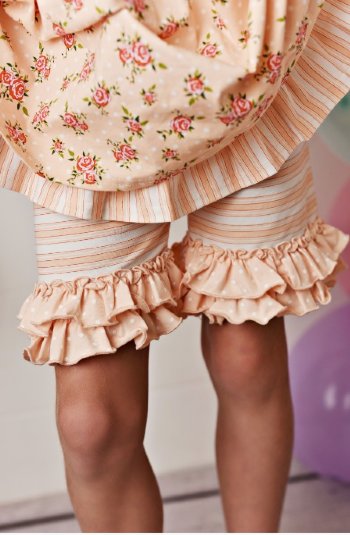 Serendipity Peach Sorbet Floral Pocket Dress w/Shortie Now in Stock