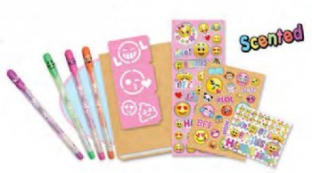 Emoji Scented Decorate Your Own Notebook<BR>Now in Stock