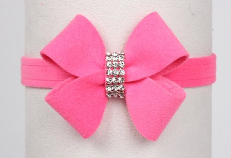 Susan Lanci Perfect Pink Nouveau Bow Collar<BR>Now in Stock