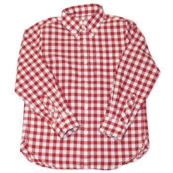 Boys 2014 Red Check Shirt<BR>6 to 12 Years ONLY