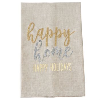 Sequined Holiday Towels<BR>Now in Stock<br>Happy Holidays Only!