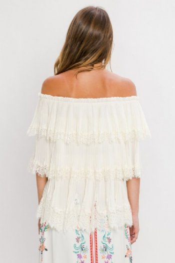 Women's Bohemian Lace Tiered Top<BR>Now in Stock