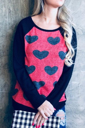 Women's Be Mine Heart Thermal Top<BR>Now in Stock
