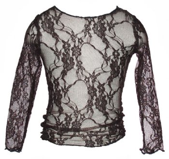 Charcoal Grey Lace Underlay T-Shirt<BR>12 Months to 12 Years<BR>Now in Stock