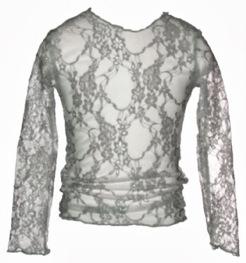Silver Lace Underlay T-Shirt 