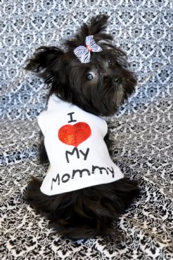 I Love My Mommy Dog Tank<BR>CURRENTLY Sold Out of White!