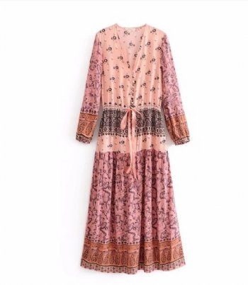 Women's Boho Love Maxi Dress<BR>Now in Stock