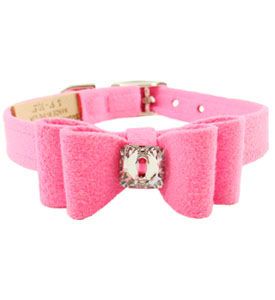 Susan Lanci Perfect Pink Big Bow Collar<BR>Now in Stock