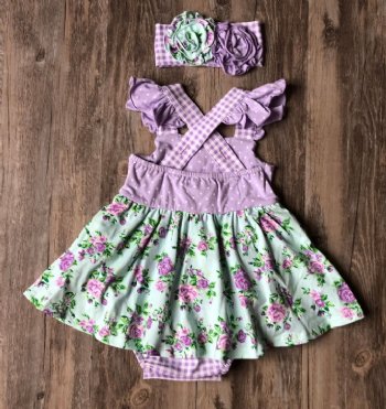 Serendipity Lavender MInt Fields Skirted Bubble In Stock