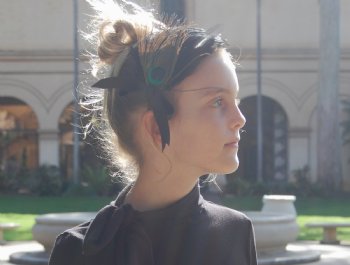 Couture Peacock Feather Headband