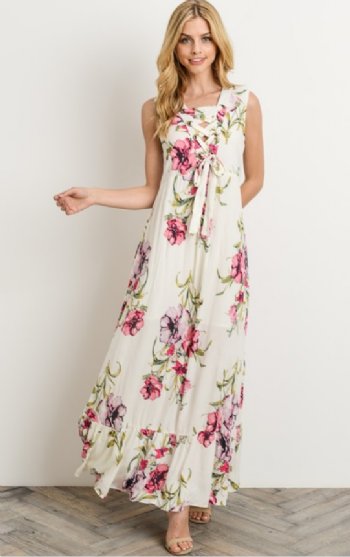 Women's Coming Up Roses Maxi Dress<BR>Now in Stock