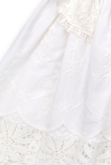 Biscotti White Lace Dress