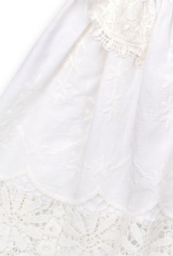 Biscotti White Lace Dress Preorder