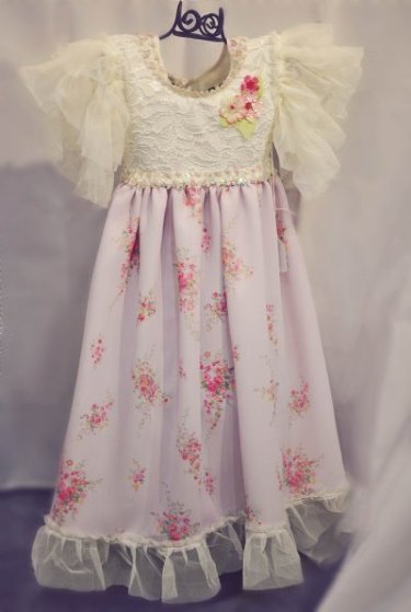 Vintage Lavender Flutter Frock<br>18 Months to 8 Years<BR>Now in Stock