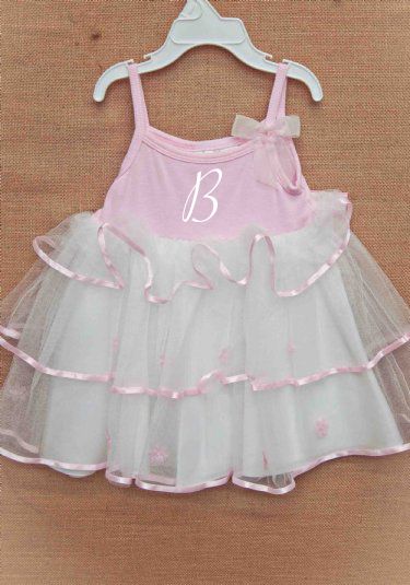 Infant Pretty Pink Tutu Dress<br>Perfect for Monogramming!