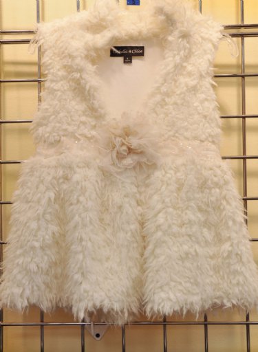 Girls Shabby Chic Cozy Fur Vest<br>6 Years ONLY