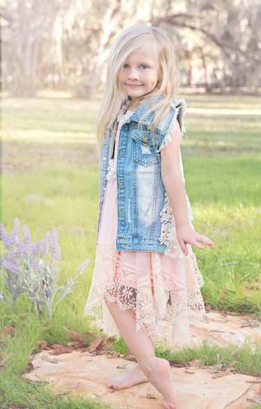 MLK Girls Pink Lace Tank Dress <br>Now In Stock