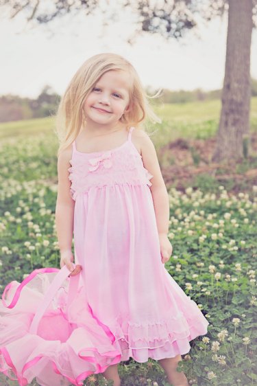Girls Easter Pink Night Gown<BR>4 to 14 Years<BR>Now in Stock