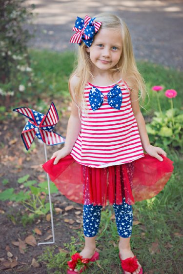 Haven Girl Americana Bow Tank<BR>2 to 14 Years<BR>Now in Stock