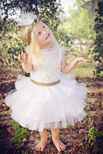 Golden Rhinestone Chloe Dress <br>12 Months to 5 Years<br>Now In Stock