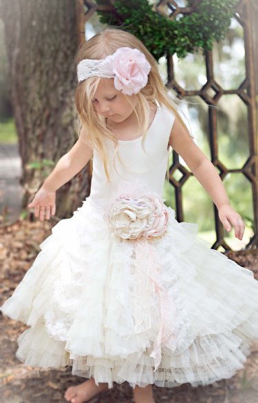 My Best Wishes Birthday Frock In Ivory <br>8 & 10 Years ONLY