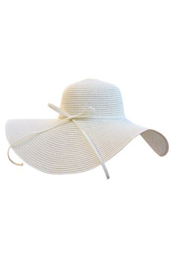 Wide Brimmed Floppy Hat in Ivory<BR>Now in Stock