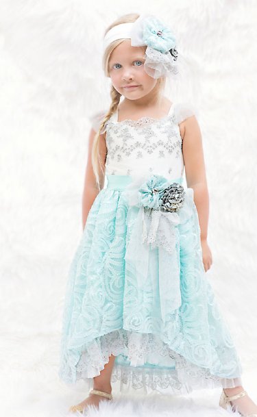 Elsa's Magic Maxi Dress<BR>Only at Cassie's Closet<br>2T to 10 Years<BR>Now in Stock