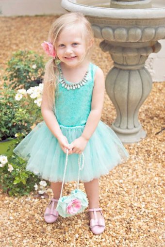 Mermaid Sparkle Dress<BR>4 to 14 Years<BR>Now in Stock