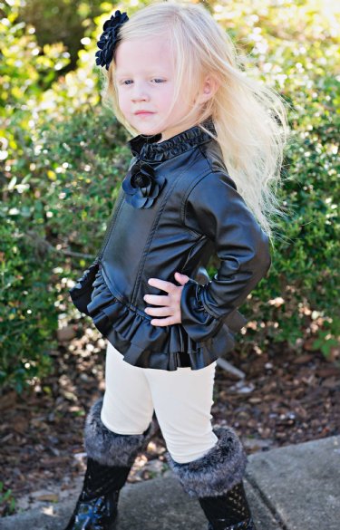 Girls Little Black Jacket<BR>10 Years ONLY