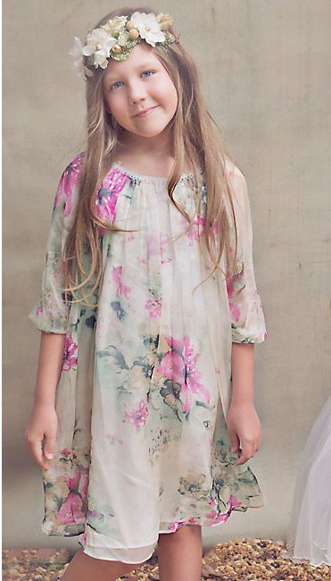 Victoria's Garden Day Gown<br>4 to 12 Years<BR>Now in Stock