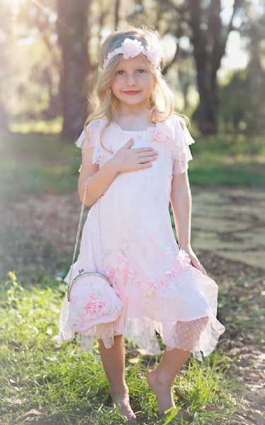 Biscotti Pure Bliss Dress in Pink<BR>9 Months to 6X<BR>Now in Stock