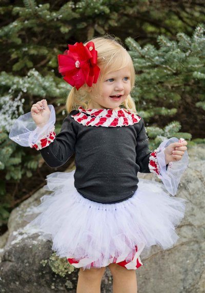Holiday Shabby Chic Infant Tutu Set 3 & 6 Months ONLY